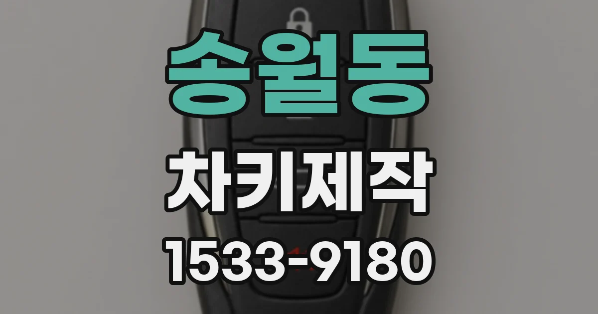 송월동 차키제작