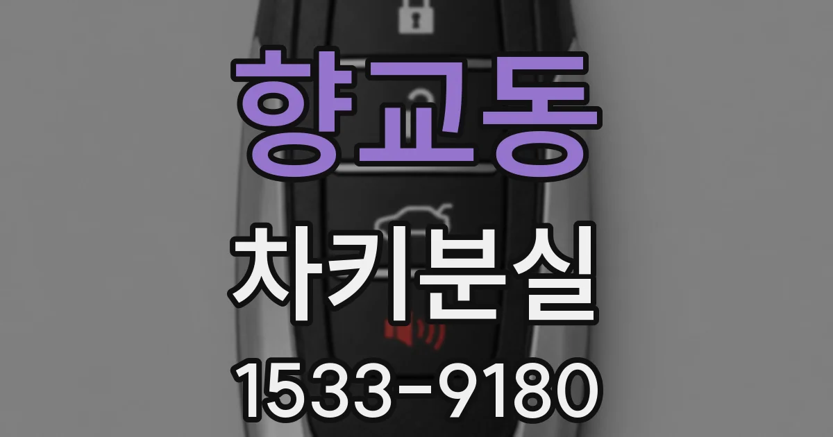 향교동 차키분실