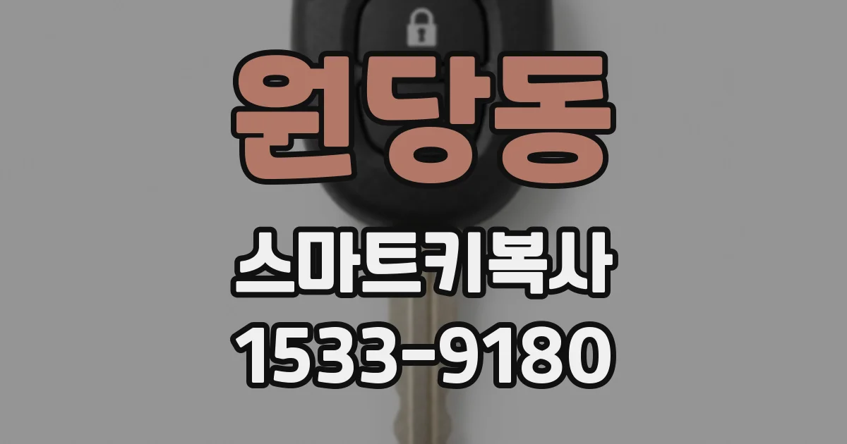 원당동 스마트키복사