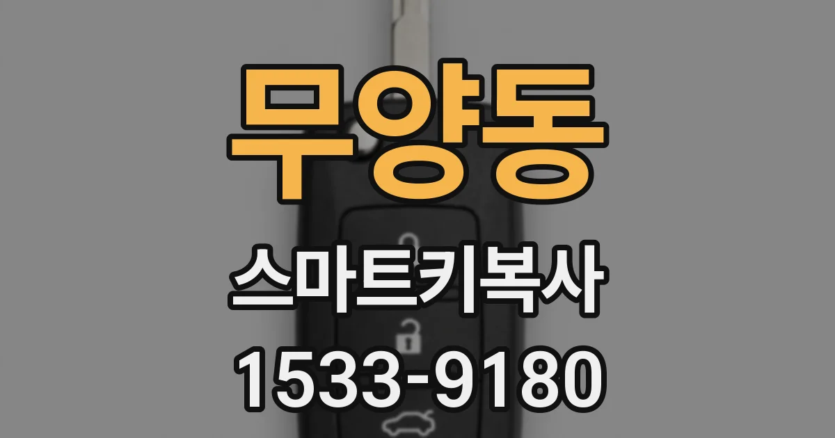 무양동 스마트키복사