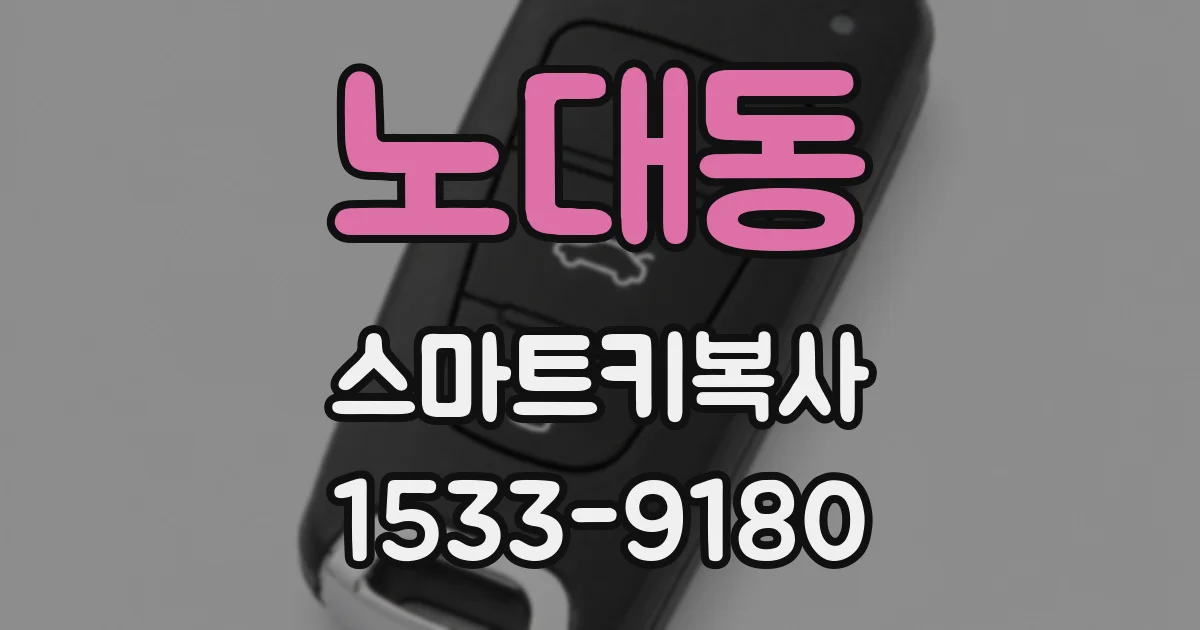 노대동 스마트키복사
