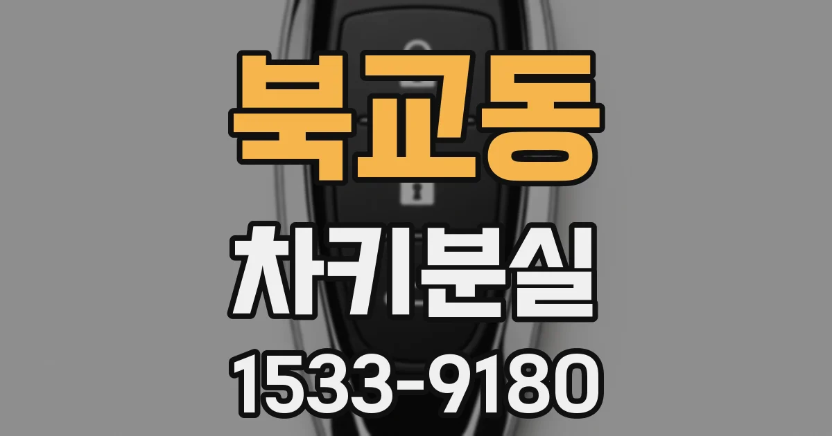 북교동 차키분실