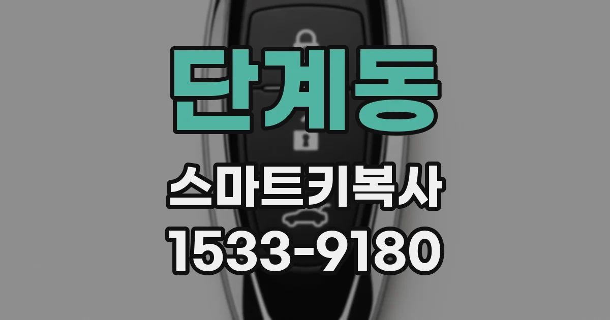 단계동 스마트키복사
