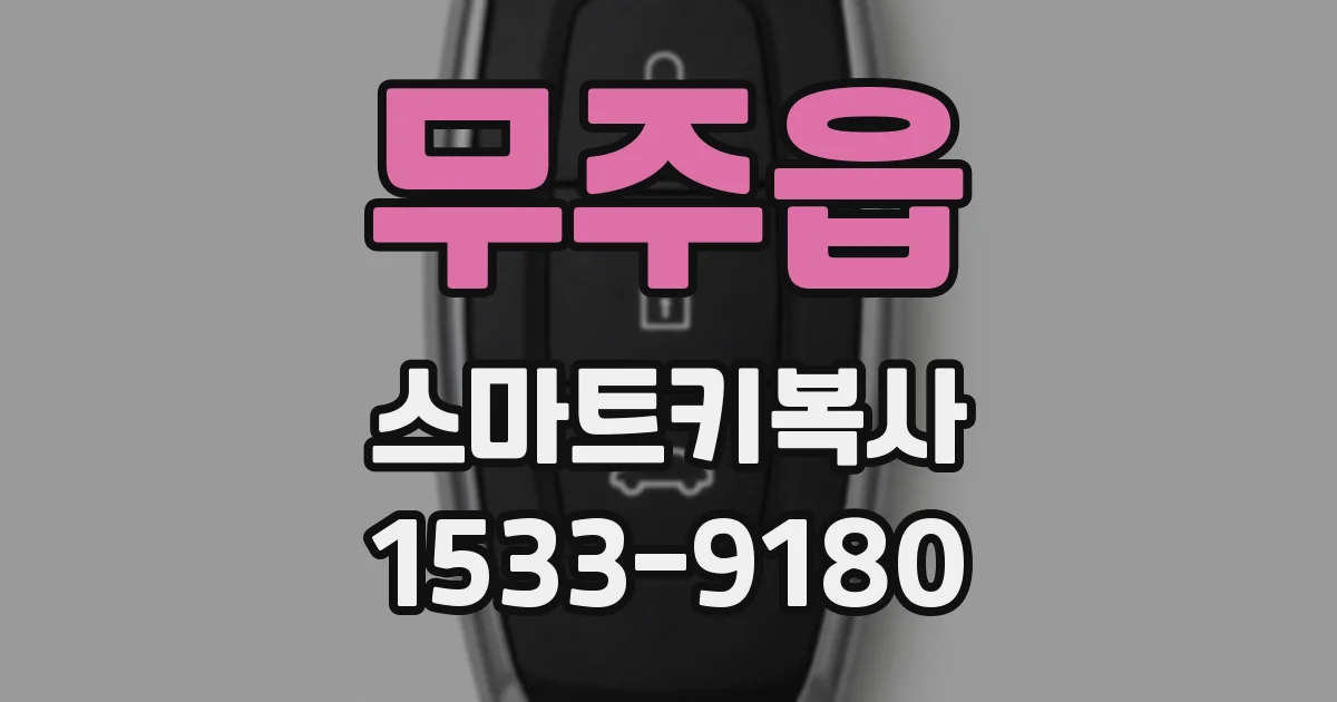 무주읍 스마트키복사