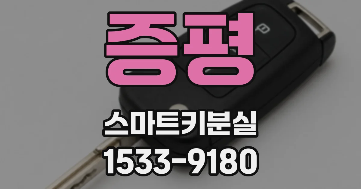 증평 스마트키분실