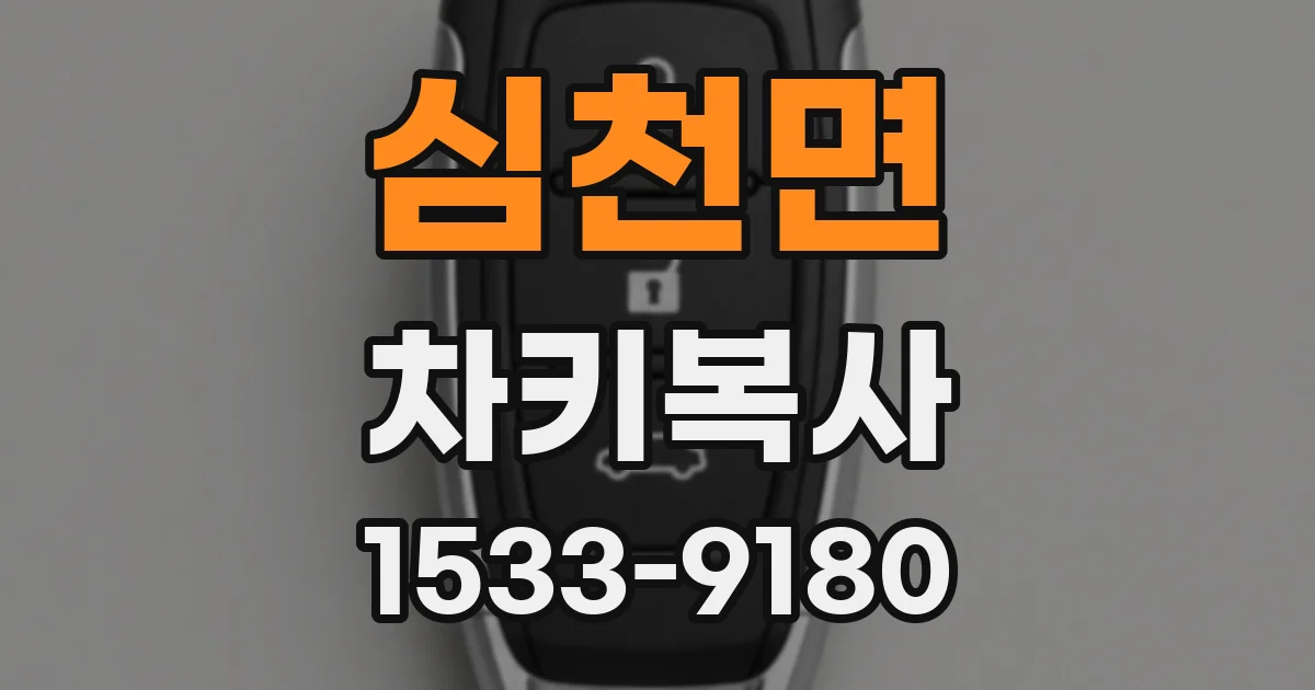 심천면 차키복사