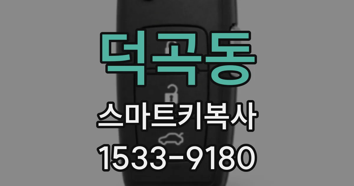 덕곡동 스마트키복사
