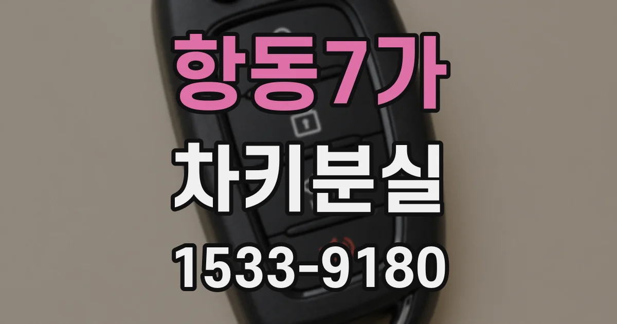 항동7가 차키분실