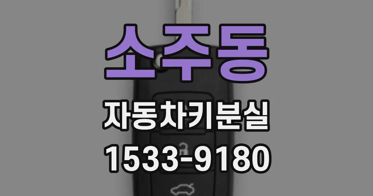 소주동 자동차키분실