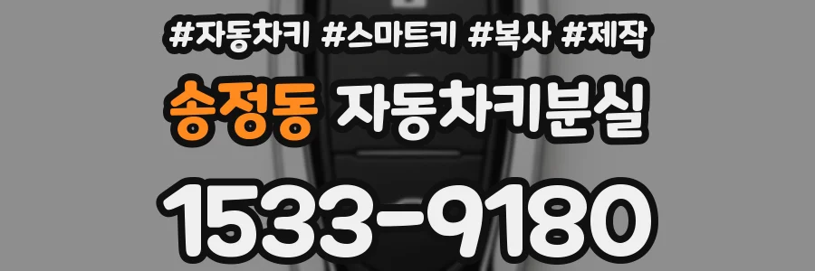송정동 자동차키분실