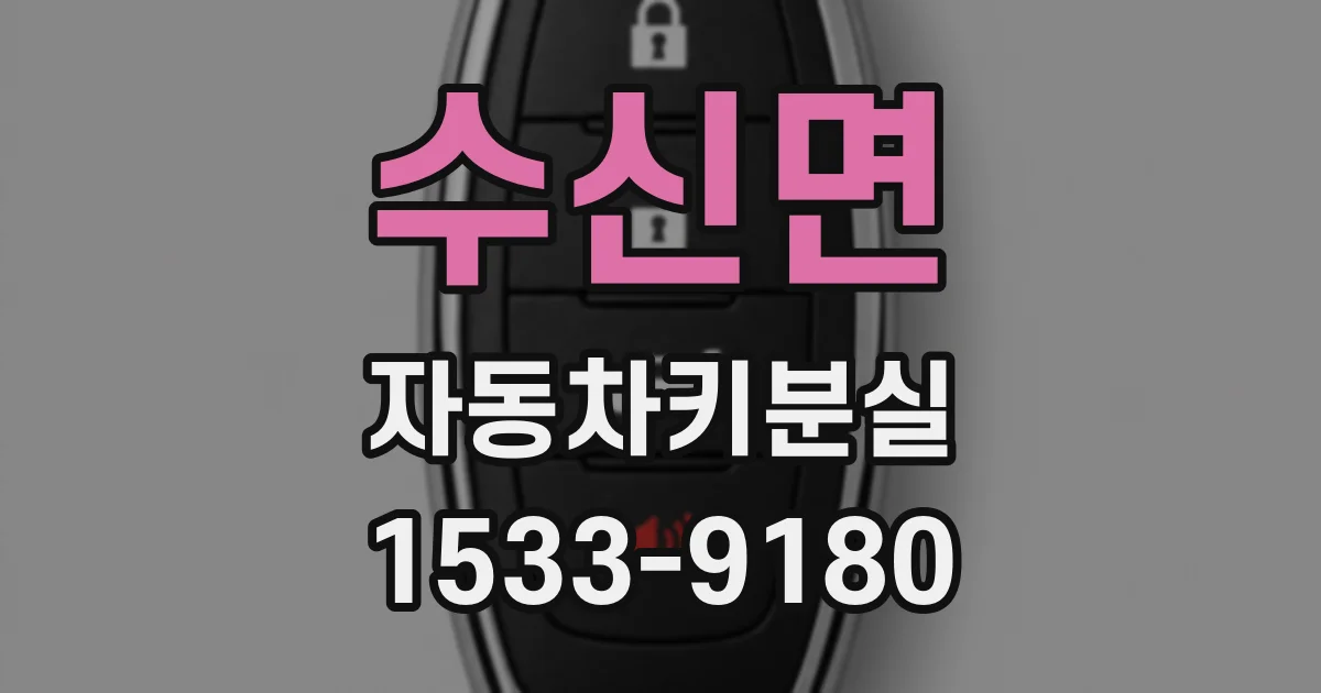 수신면 자동차키분실