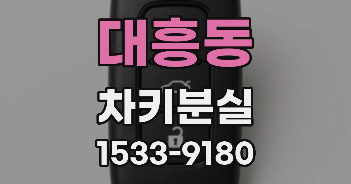 대흥동 차키분실