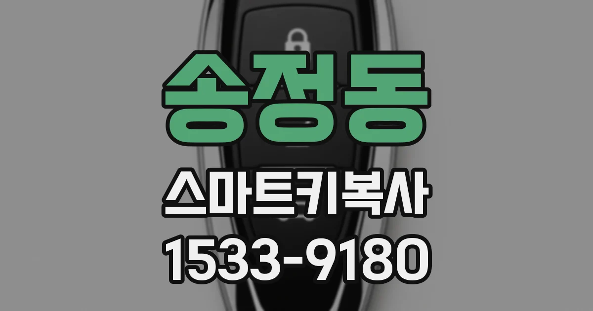 송정동 스마트키복사