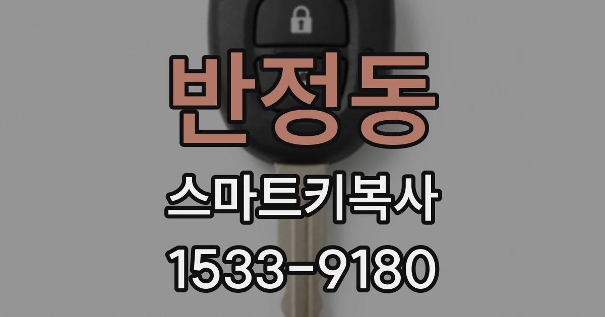 반정동 스마트키복사