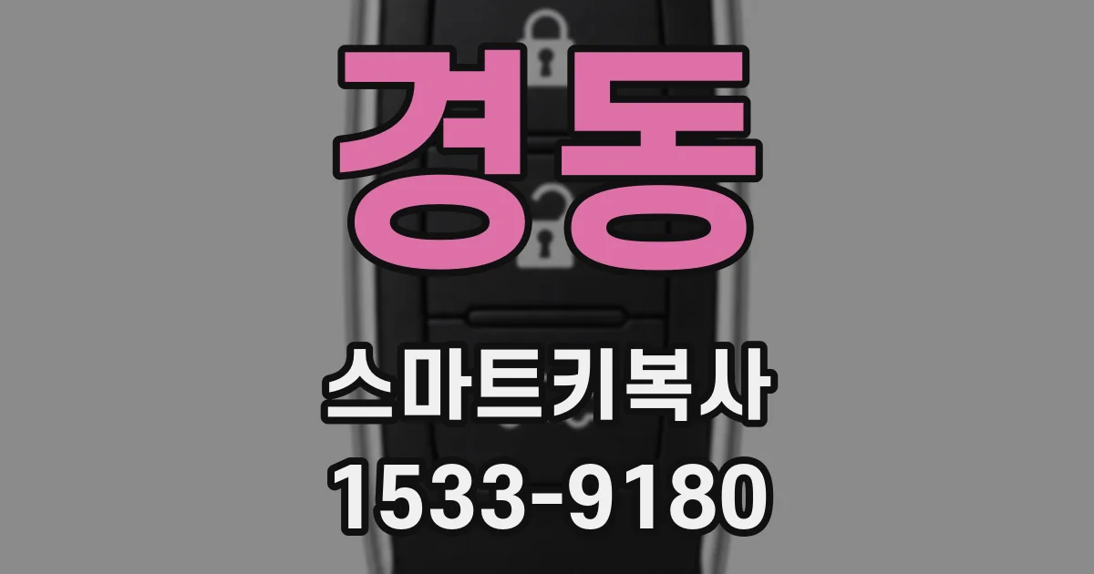 경동 스마트키복사
