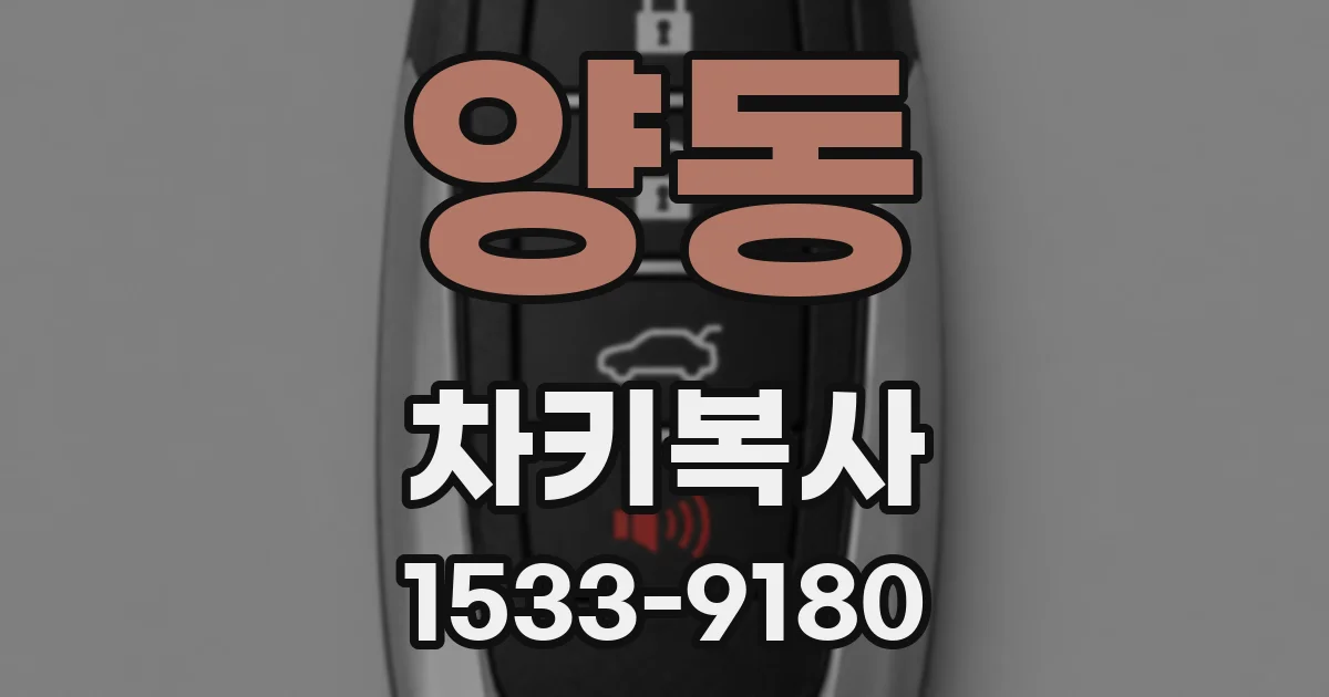 양동 차키복사