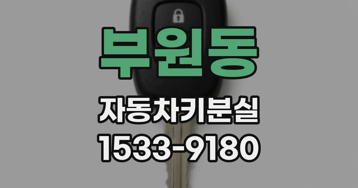 부원동 자동차키분실