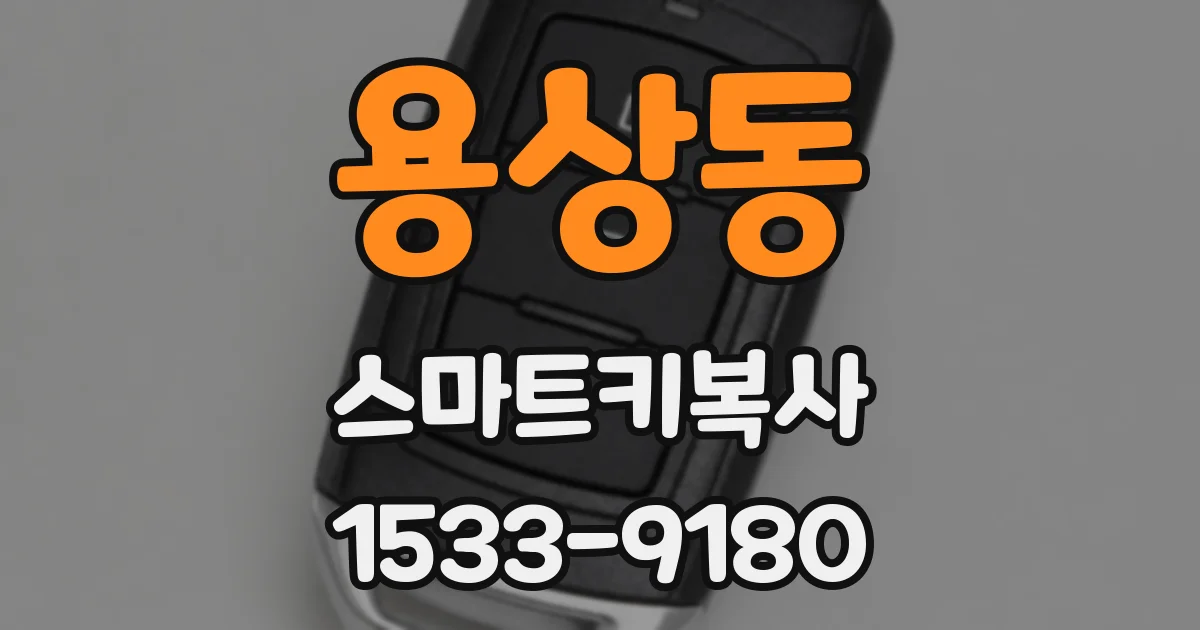 용상동 스마트키복사