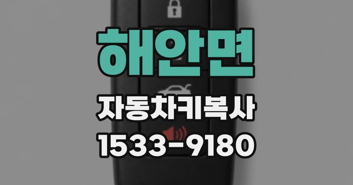 해안면 자동차키복사