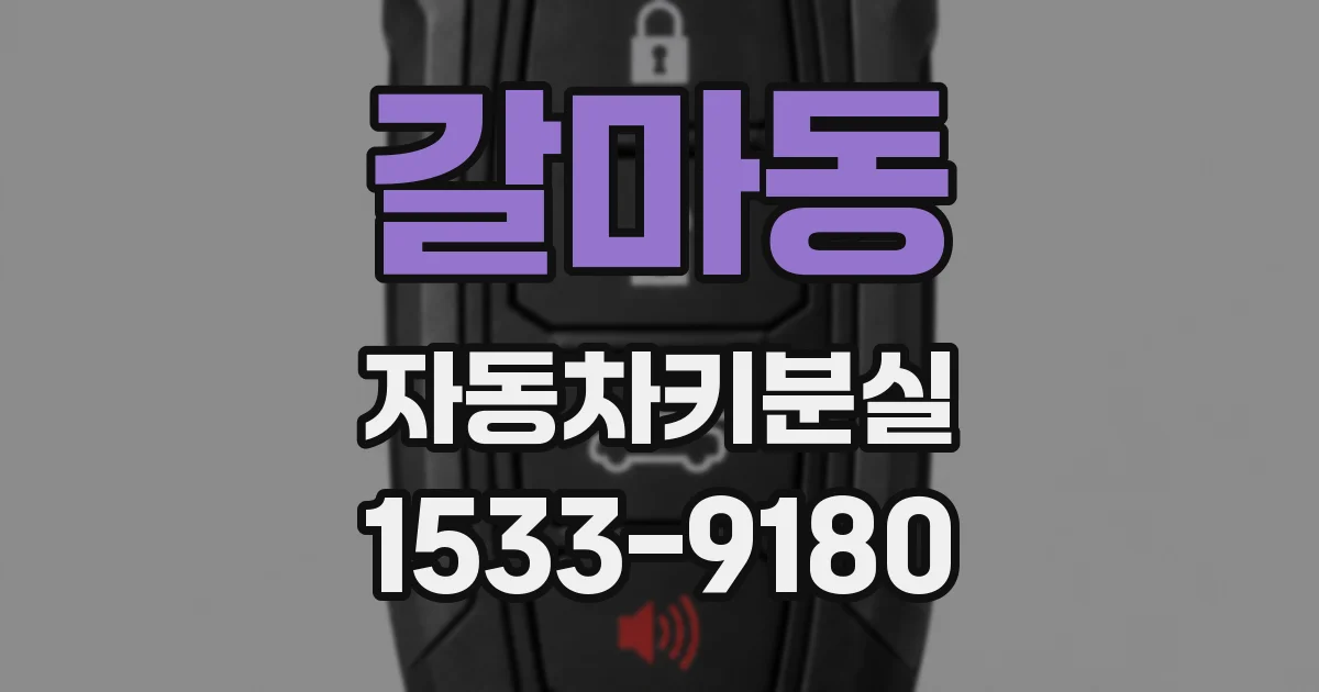 갈마동 자동차키분실