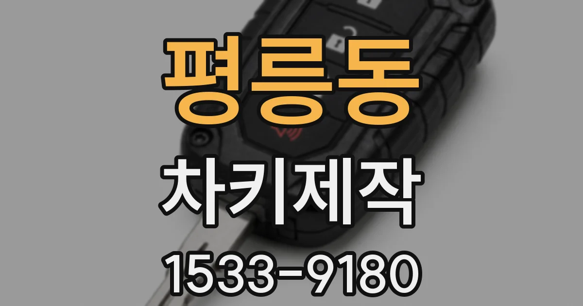 평릉동 차키제작