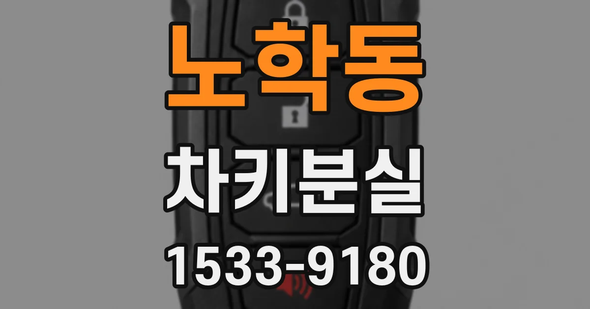 노학동 차키분실