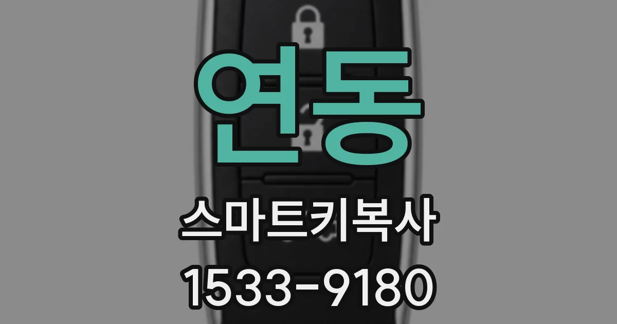 연동 스마트키복사