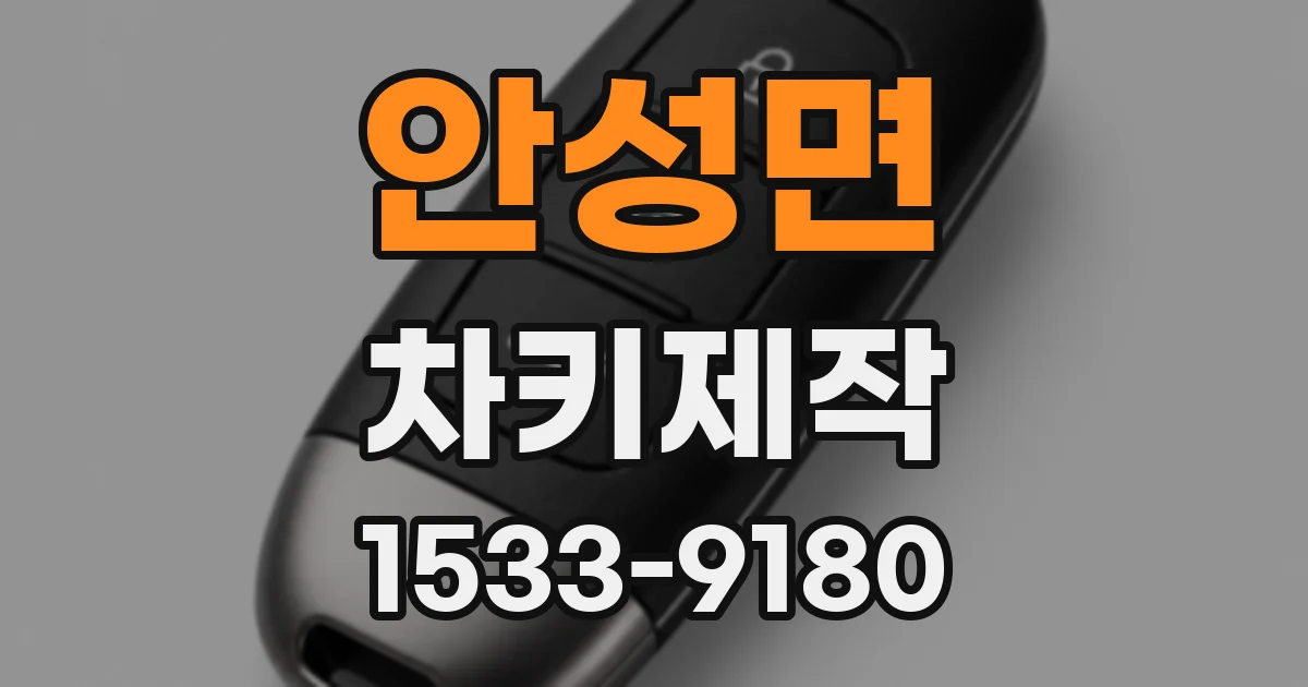 안성면 차키제작