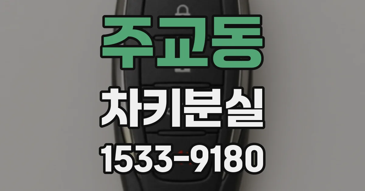 주교동 차키분실