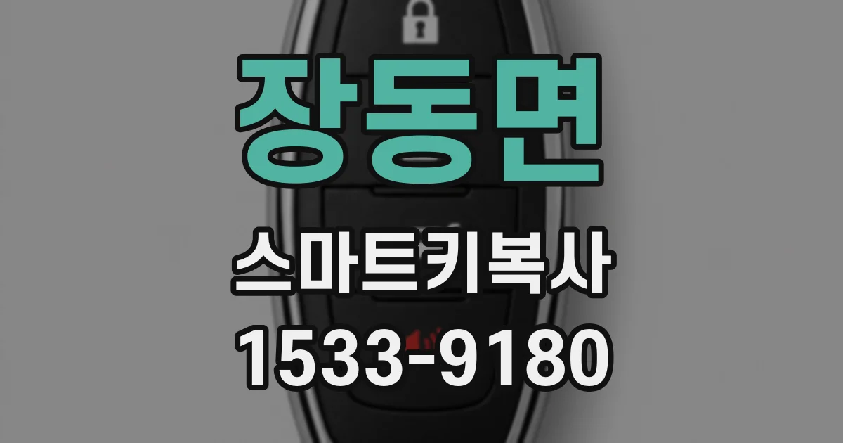 장동면 스마트키복사
