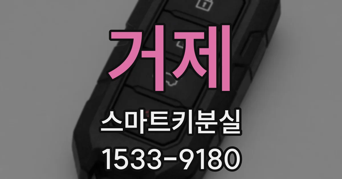 거제 스마트키분실