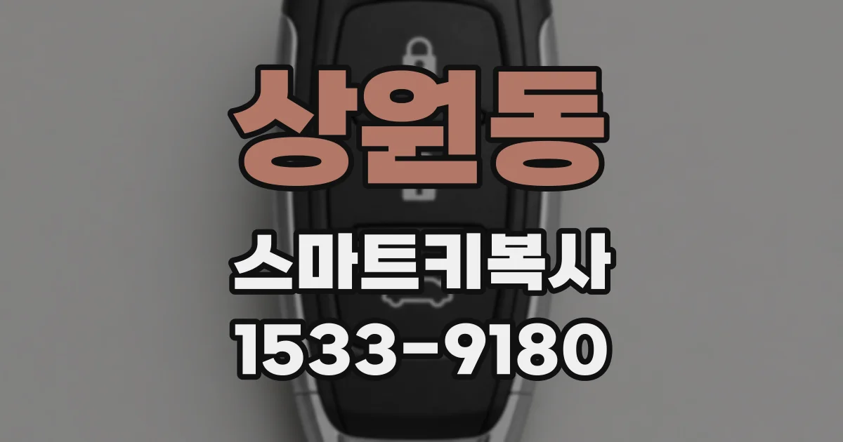 상원동 스마트키복사