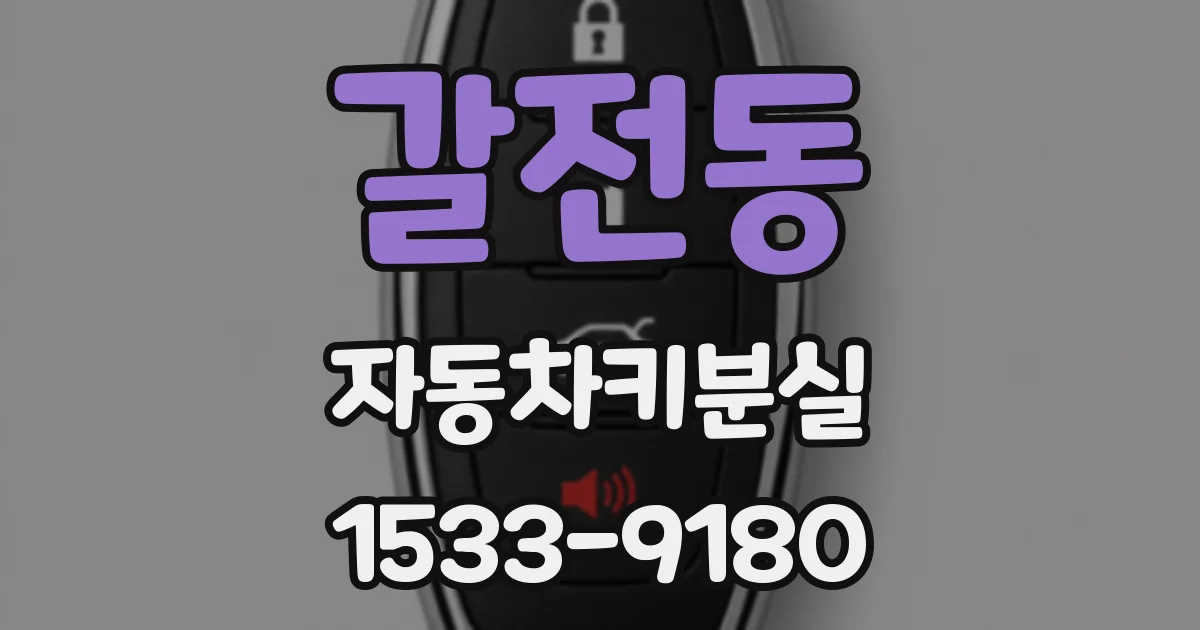 갈전동 자동차키분실