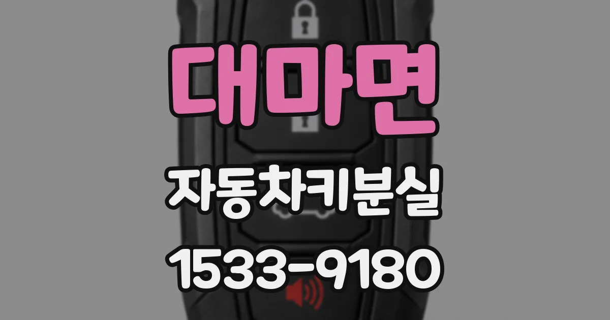 대마면 자동차키분실