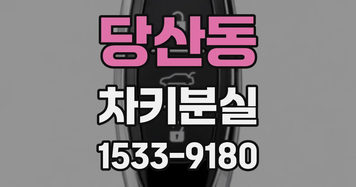 당산동 차키분실