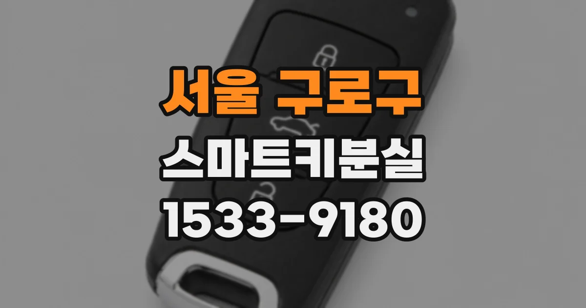 서울 구로구 스마트키분실