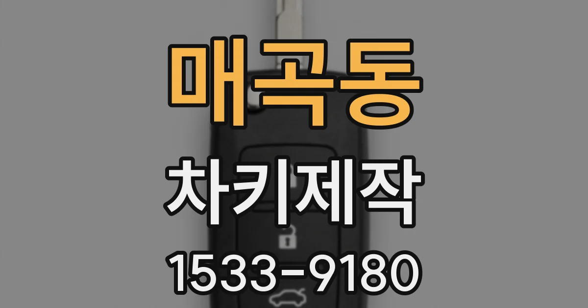 매곡동 차키제작