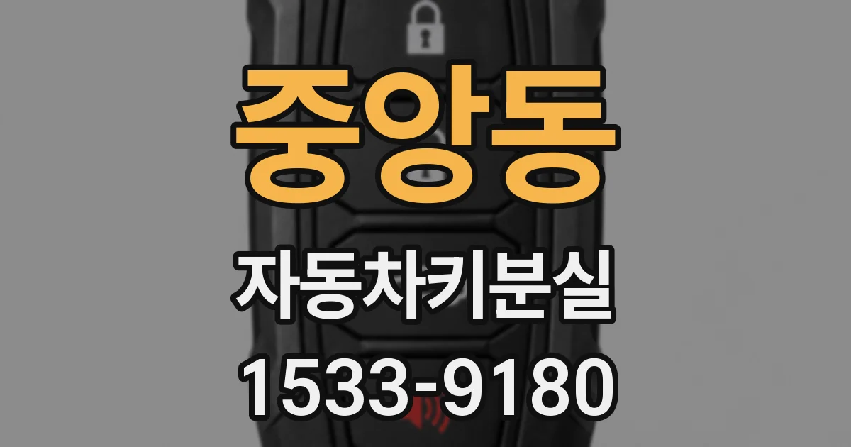 중앙동 자동차키분실