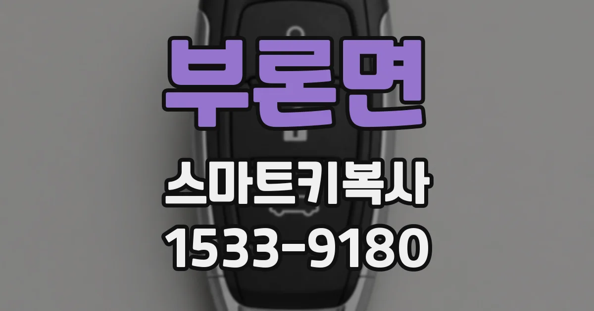부론면 스마트키복사