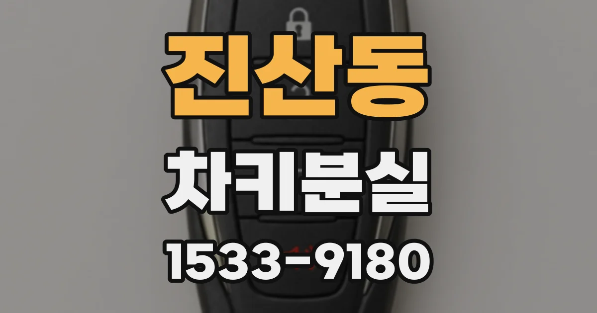 진산동 차키분실