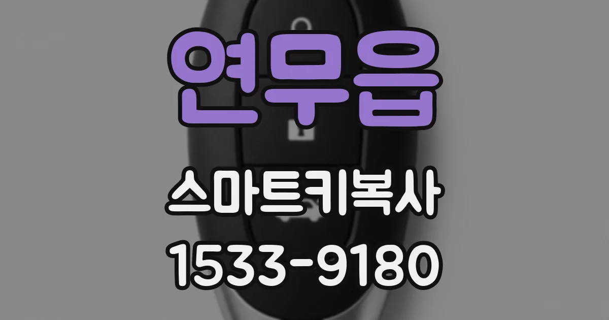 연무읍 스마트키복사