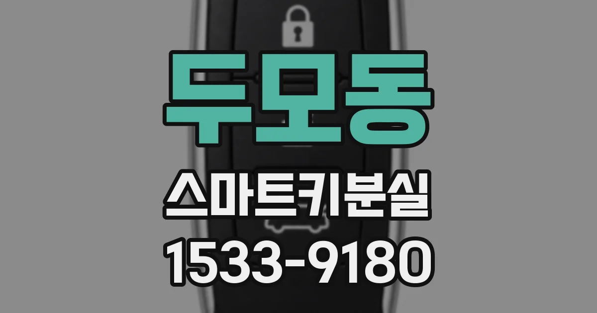 두모동 스마트키분실