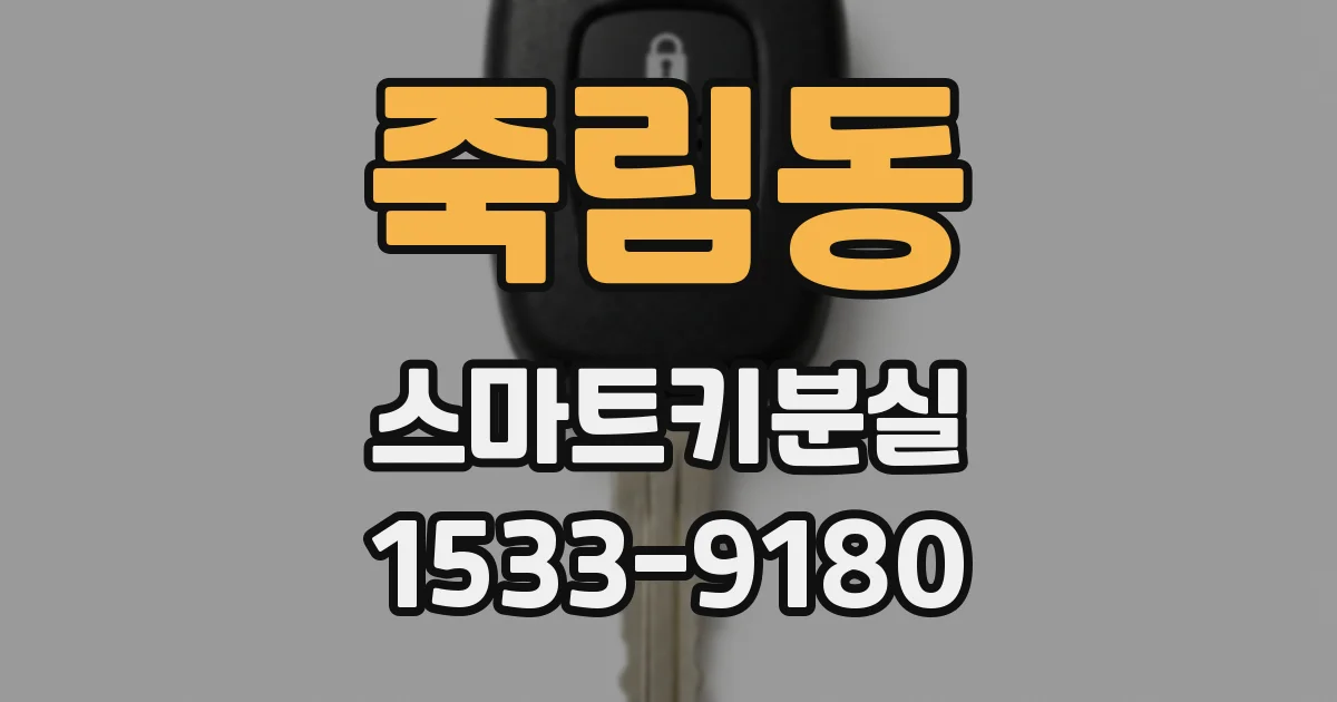 죽림동 스마트키분실