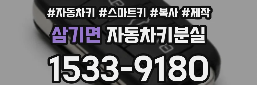 삼기면 자동차키분실