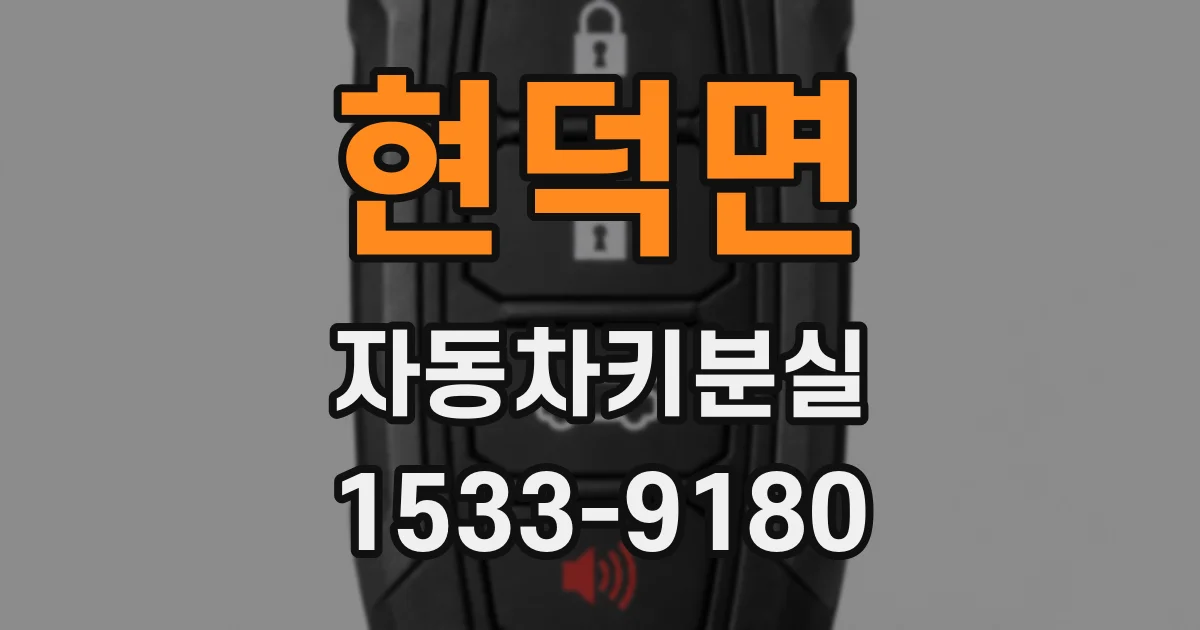 현덕면 자동차키분실