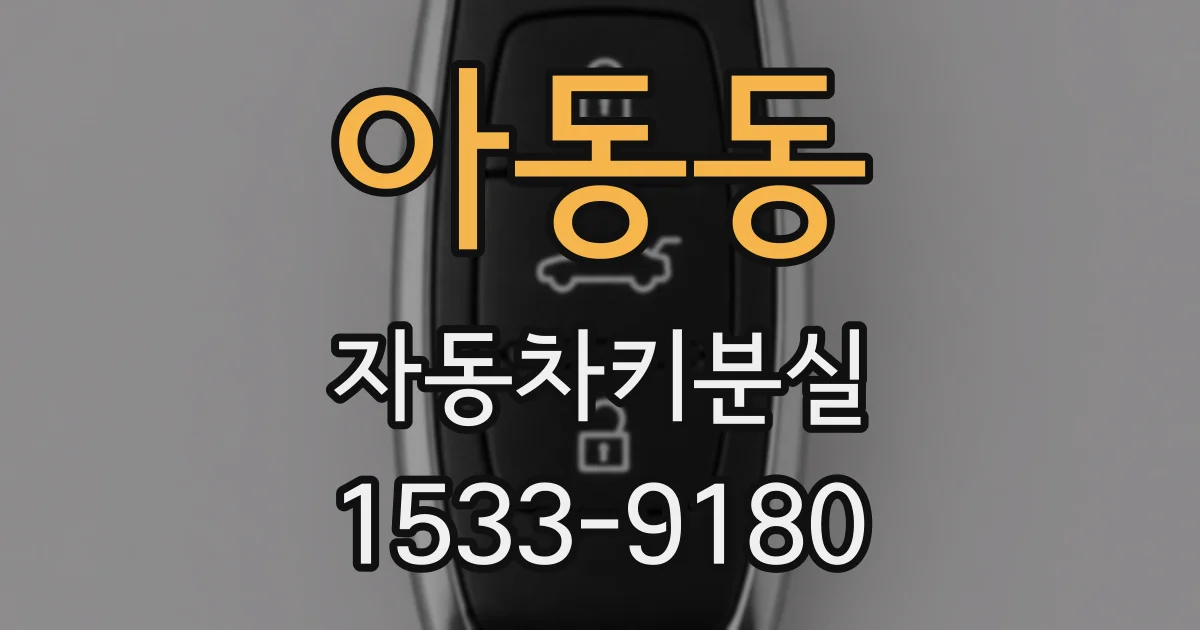 아동동 자동차키분실