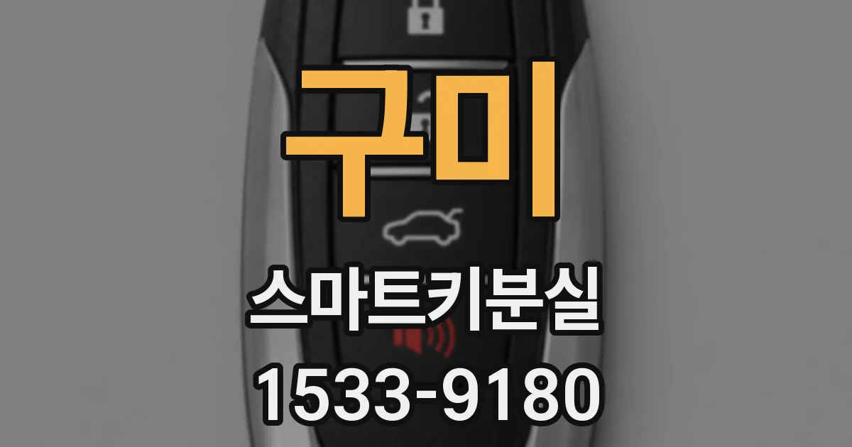 구미 스마트키분실