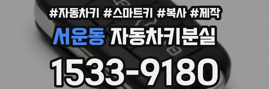서운동 자동차키분실