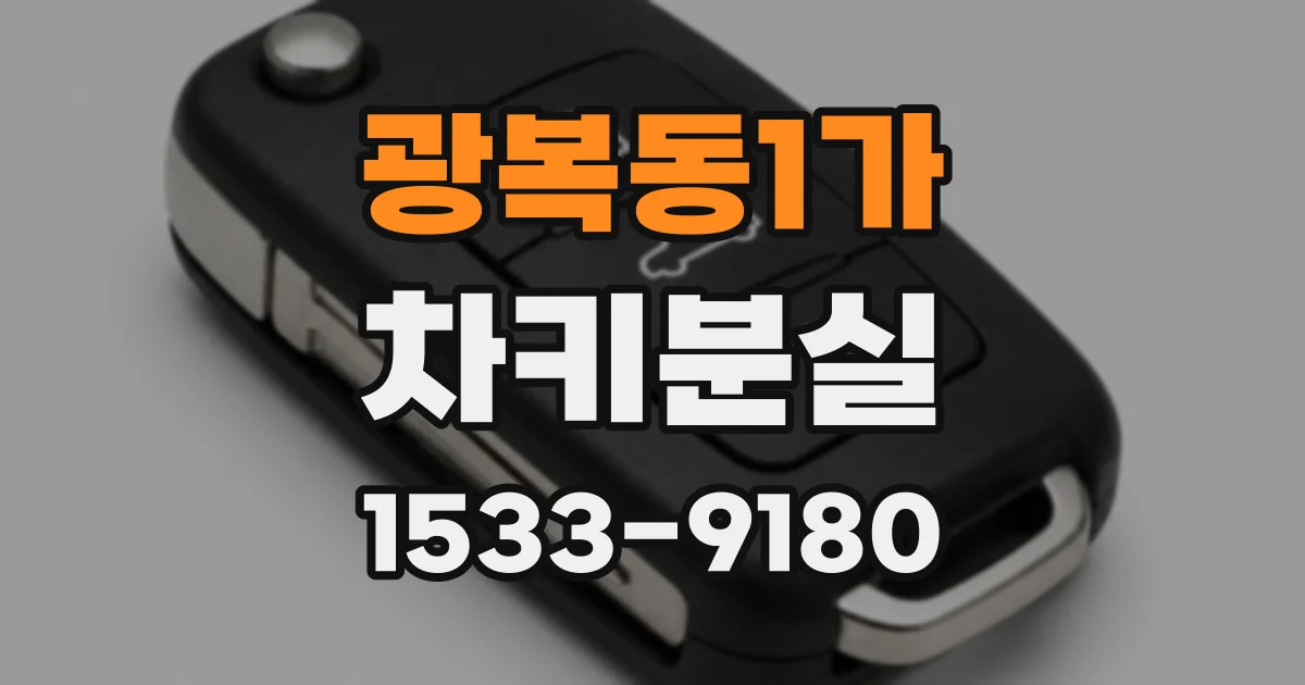 광복동1가 차키분실