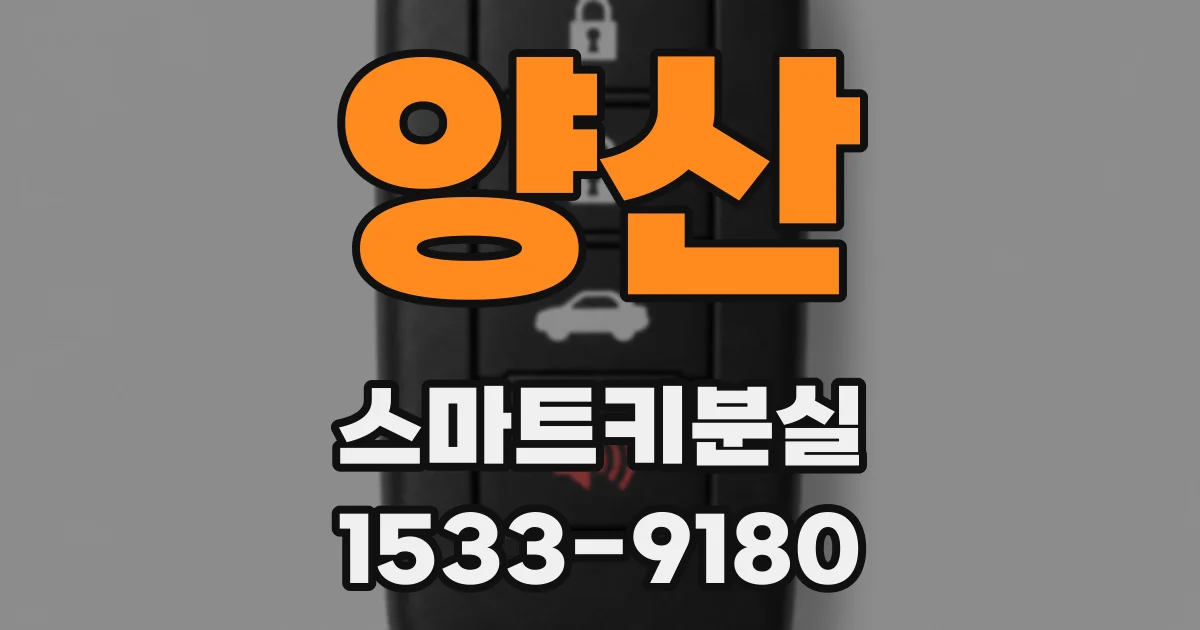 양산 스마트키분실